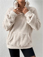 Velvet Stand Collar Sweater for Autumn and Winter
