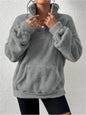 Velvet Stand Collar Sweater for Autumn and Winter